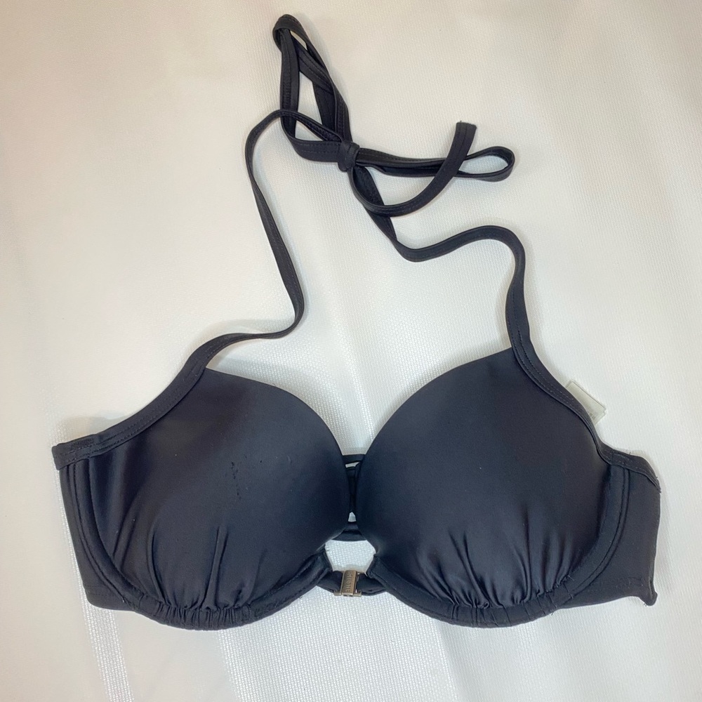 Hollister black wired bikini top size 32D